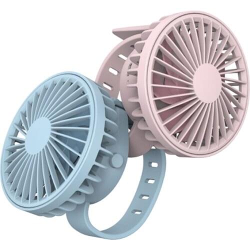 Creative Mini Watch Fan USB 3-Gear Adjustment Mute Outdoor Lazy Wrist