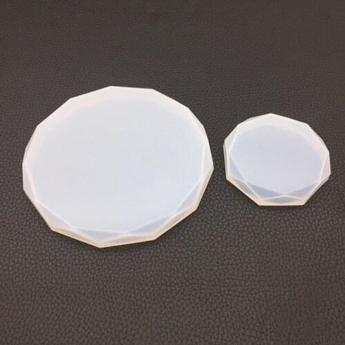 Round Tray Silicone Mold Candlestick Candle Holder Crafts Aroma Plaster Tray Molds For Office Decoration Gypsum Mould