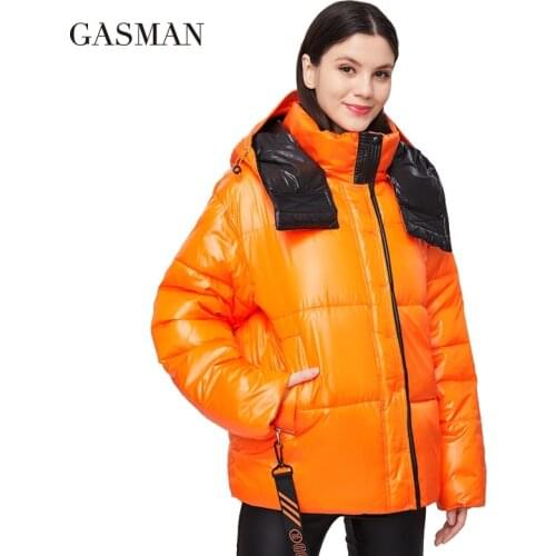 GASMAN 2020 Parka hooded thick winter women jacket fashion Women coat brand zipper outwear Female solid autumn puffer jacket 213