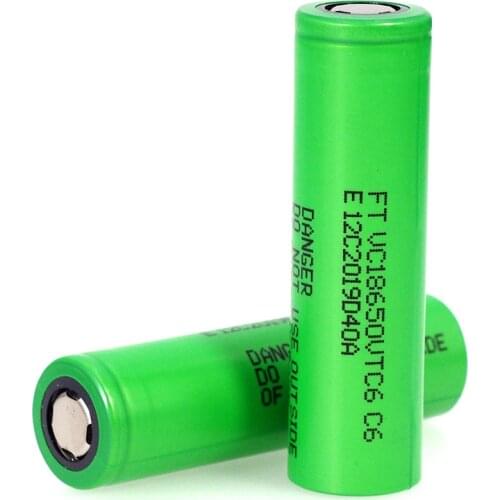 1PCS Liitokala VTC6 3.7V 3000mAh rechargeable Li-ion battery 18650 for Sony US18650VTC6 30A Toys flashlight tools