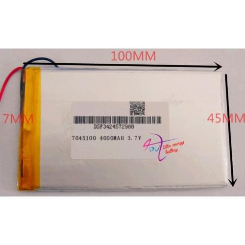 Liter energy battery 7045100 3.7V 4000mah Lithium polymer Battery with Protection Board For PDA Tablet PCs Digital Product