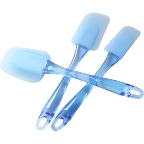 3pcs/set Baking Pastry Spatulas Set Kitchen Heat-resistant Flexible Silicone Spatulas Flipping Serving Small Medium Spoon