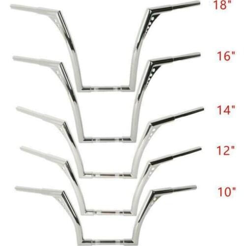 Motorcycle 10" 16" 14" Rise Ape Hangers Handlebar For Harley Sportster XL 883 1200 Softail Custom FLST FXST