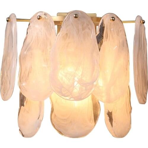 New Modern LED Wall Lamp Creative Glass Lampshade Simple Living Room Bedside Hallway Art Decor Wall Mounted Lights Free Shipping