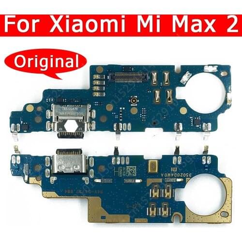 Original USB Charge Board For Xiaomi Mi Max 2 Max2 Charging Port PCB Dock Connector Socket Plate Flex Replacement Spare Parts