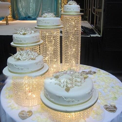 DZ5Pcs Wedding Cake Stand Banquet Party Cake Display Birthday Decoration Cake Cupcake Display Master Table Centerpiece