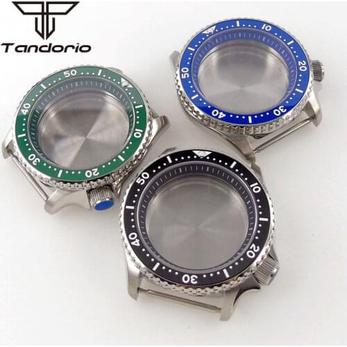 Sapphire Crystal 316L Stainless Steel Watch Case Ceramic Bezel 20Bar Water Resistance Case Suitable For NH35A/NH36A Movement