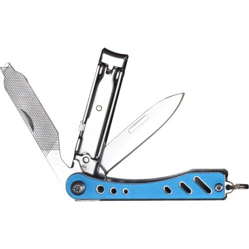 Nail Clippers With Knife Multi Tool Bottle Opener Women Gift Mini Tools EDC Portable Knives Scissors Nail cleaner