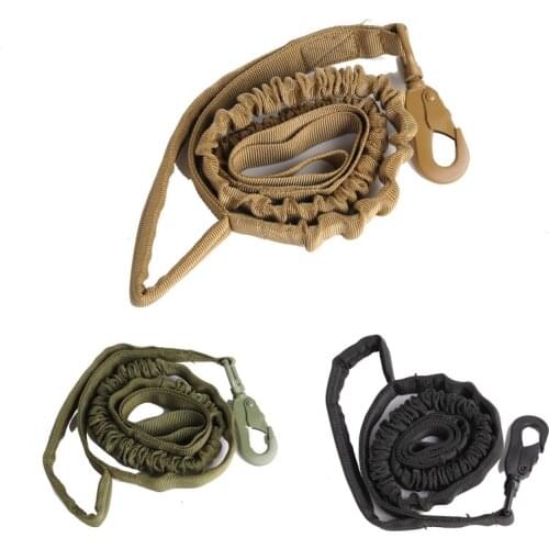 Tactical Leash Double-layer Nylon Durable Dog Leash Elastic Leash Does Not Injury Your Hands Outdoor Leash Dog Leash Wearable