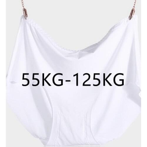 55-125kg Extra Large Plus Size Panties Sexy Underwear Womens High Waist Ultrathin Breathable Triangle Shorts Lingerie