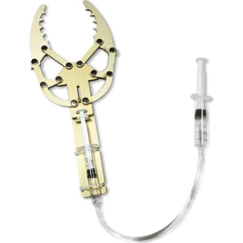 Science and technology primary school students piston hydraulic mechanical arm model scientific experiment toy wholesale