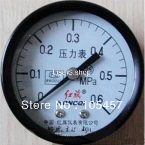 Water Oil Hydraulic Air Pressure Gauge Universal Gauge M10*1 40mm Dia 0-10Mpa