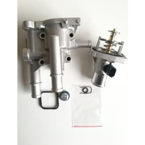 1 set 96984103 96984104 Aluminum Engine Coolant Thermostat with Housing for Chevrolet Chevy