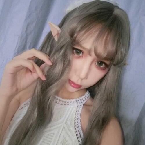 1 Pair Latex Elf Ears Party Props Gift Halloween Costume Supplies -MX8