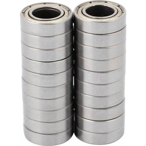 20pcs Metal Shielded Sealed Low Speed Deep Groove Ball Bearing 10mmx19mmx5mm