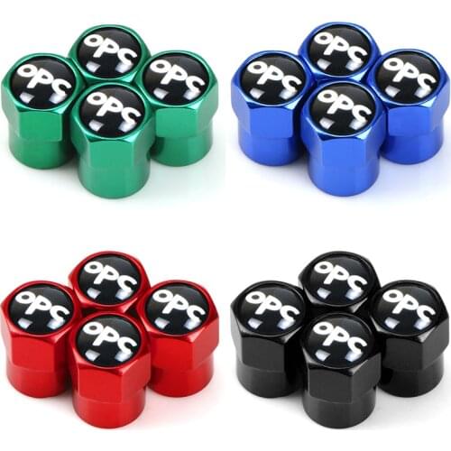 4Pcs Metal Car Wheel Tire Air Valve Caps Stem Cover with Color Brand Logo for Opel OPC Car Accessories