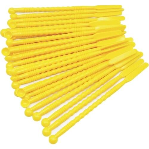 5pcs Dental Double-head Plastic Mixing Spatula Spoon Stick Dental Porcelain Powder Mixing Knife for Dental Clinic as Dentist too