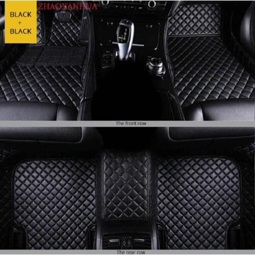 Custom Car Floor Mat For Hyundai Verna solaris 2016-2020 year 5seats Car Accessories Leather Carpet Floor Mats