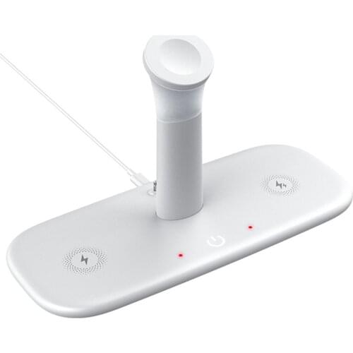 Wireless Charger 5-in-1 Wireless Charger With LED Light For Apple Mobile Phone Watch Headset One-key Dimming