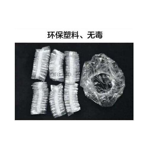 By dhl 200sets 100pcs/set Disposable Clear Earmuffs Shower Waterproof Hair Coloring Ear Protector Water Cover Accessories new