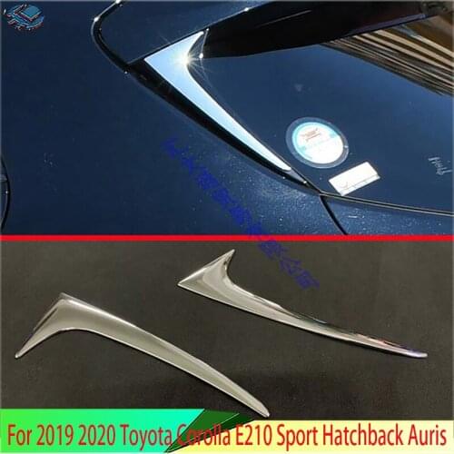 For 2019 Toyota Corolla E210 Sport Hatch Hatchback Auris ABS Chrome Side Door Rear Window Spoiler Cover Trim