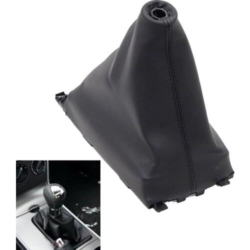 PU Leather Car Gear Shift Lever Knob Boot Gaiter Cover Collar Case For Mazda 6 M6 2002 2003 2004 2005 2006 2007 AT & MT