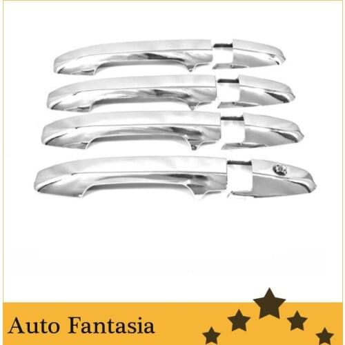 Flexible chrome trim Chrome Door Handle Cover for Honda City / Aria 09-12-Free Shipping