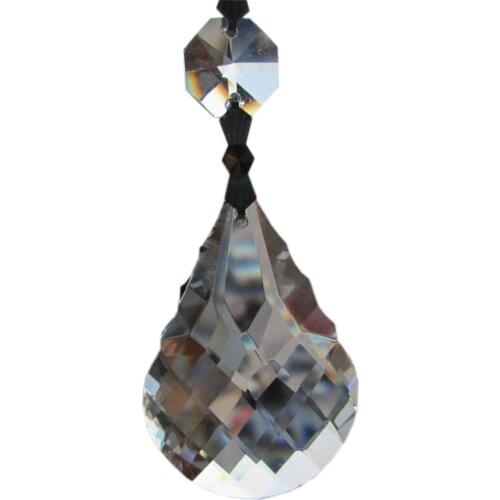 Garland 10 Transparent Chandelier gorgeous 33% Full Crystal Healing Pendulum Lamp Prisms Hanging Pendants Rainbows 3.7'' M02019