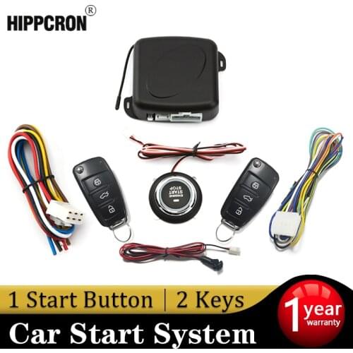 Hippcron Central Door Lock Car Remote Control Keyless Entry Push Start System With Door Window Trunk Control Function Universal