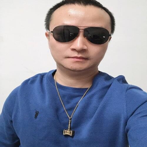 New European American Man Necklace YMS N413 Jewelry 2021 Trend Stainless Steel Color Gold Destroy Thors Hammer Pendant 60CM