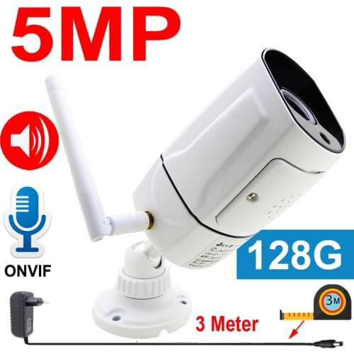 IP Camera Wifi 128G Two-way Voice Outdoor Cctv Security Video Surveillance Cam Infrared Night Audio Wireless HD IR Home Camera