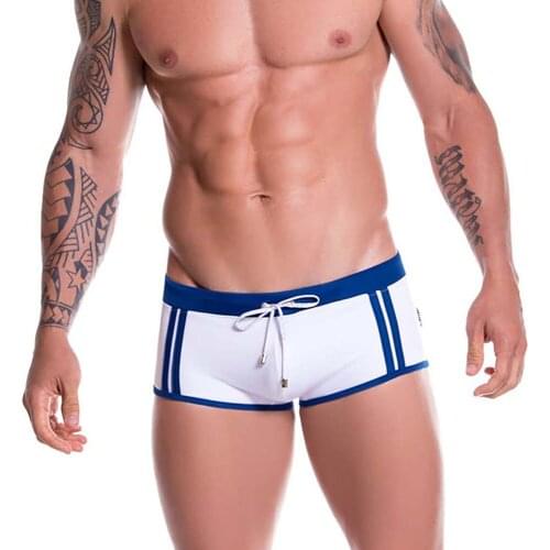 Swimwear Pants Male Underwear Stretch Outdoors Casual Bathing-Pants Brand Beach Swimming Drawstring Man Swimsuit Low-Waist Trunk