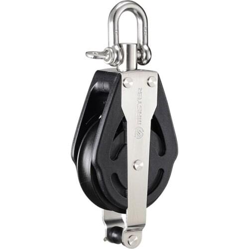 Marine Boat Sailboat Dinghy 76mm 3 Inch Deluxe Single Swivel Shackle Becket Block (High Load) Small Boat Block Master SPB-7602HL