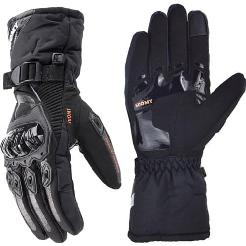 SUOMY Motorcycle Gloves Men Waterproof Windproof Winter Warm Motor Glove Motorbike Riding Gloves Touch Screen Gant Moto Guantes