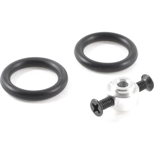 New Style 3.17mm Hole Dia RC Propeller Prop Saver Adapter w Black Rubber O Ring 20mm x 3mm