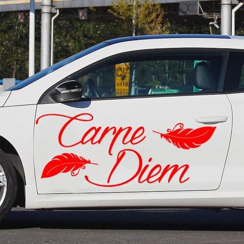 NEW CARNE DIEM Auto Sticker Vinyl Car Stickers Cool Car Window Decor Hot Selling