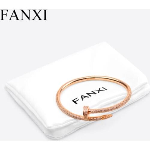 Oirlv Jewelry Packaging Bag Velvet Ring Bracelet Organizer Pouch White Jewelry Storage Bag Necklace Gift Bag 10Pcs/lot