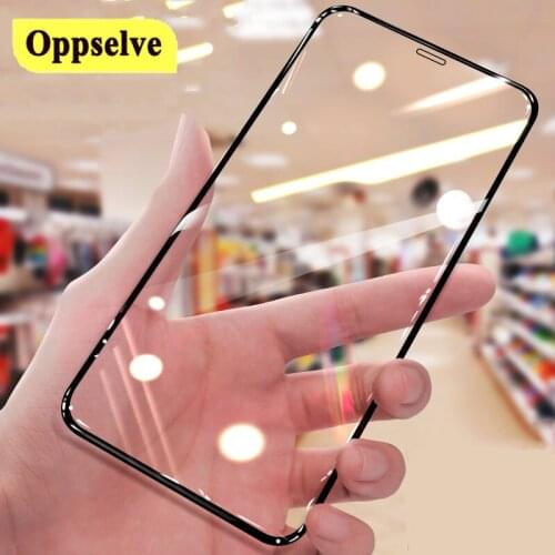 Oppselve 10D Tempered Glass For iPhone 11 Pro Max XR X XS SE 2020 Glass Full Cover Screen Protector For iPhone 8 7 6 S Plus Film