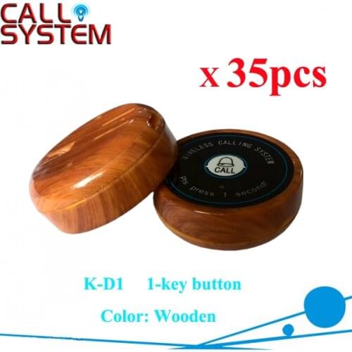 Cheapest Wireless restaurant guest paging button 35pcs install on the table service equipments