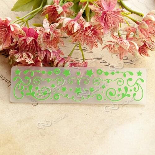 Scrapbook DIY star ys17 design scrapbooking embossing folders plastic carpetas embossing plastique gaufrage