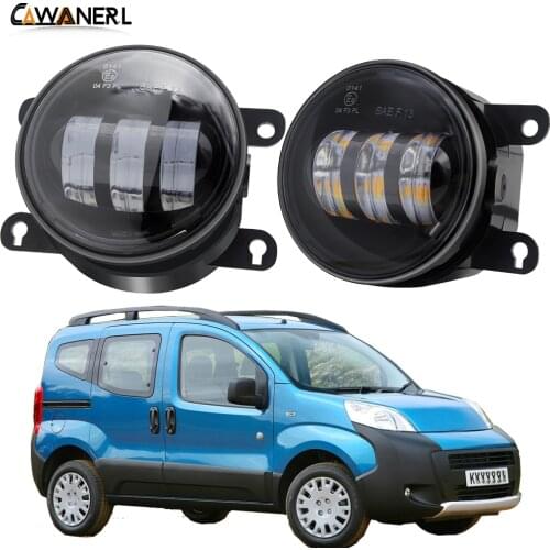 LED Fog Light Accessories Car 30W 6000LM Front Bumper Fog Lamp DRL H11 White Amber 12V For Peugeot Bipper Tepee 2008-2018