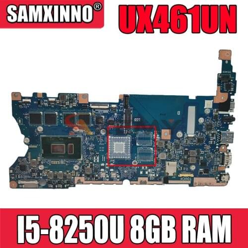 UX461UN notebook mainboard with I5-8250U CPU 8GB RAM For ASUS ZenBook UX461UN UX461U UX461F UX461FN Laotop motherboard Mainboard