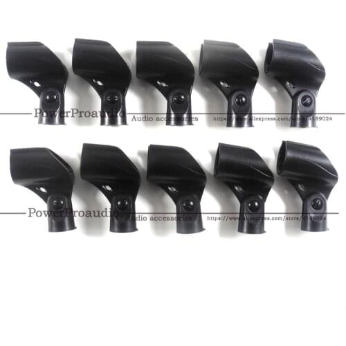 10PCS /LOT Hiqh quality Microphone Clip Holder fits for Shure A25D, SM58, SM57 & other 3/4" inch microphone