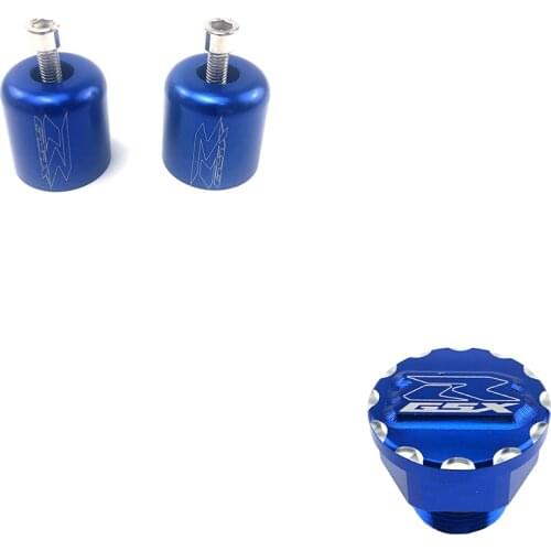 Oil Filler Cap Scre / Hand Grips Handlebar Bar End For Suzuki GSX-R 600 GSXR 750