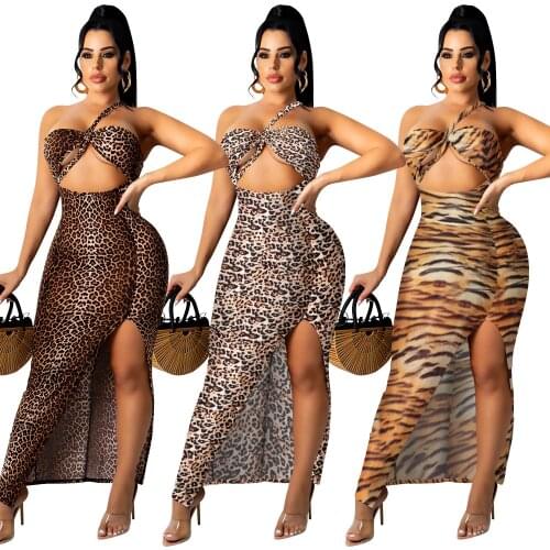 Cutubly Straps Club Maxi Dresses Print Tight Dresses For Women One Shoulder Hollow Out Summer Sexy Side Slit Club Party Dresses