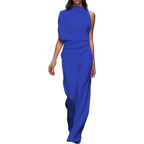 Jumpsuit Sleeveless Loose Women Women Sleeveless Wide Leg Overall for Party Spring Autumn Womens Clothing боди женский 2021