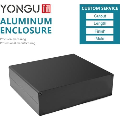 H32 152W44H mm/5.98''x1.73'' Aluminum extrusion enclosure for machining