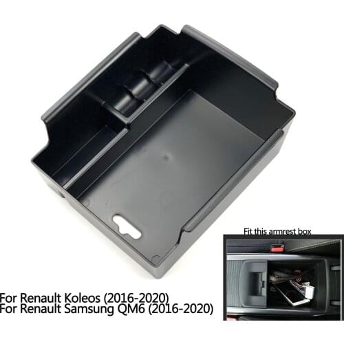 Automobile Armrest Storage Box For Renault Koleos QM6 2016-2020 Center Console Container Storage Organizer Accessories