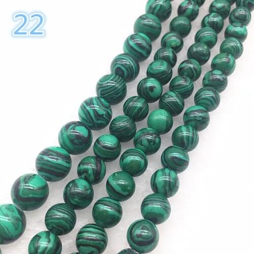 NEW 6/8/10mm Natural Stone Lazuli Agat Thick Loose Beads For DIY Making Bracelet Jewelry Necklace #22