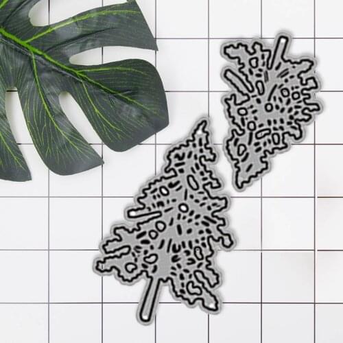 Two Small Christmas Tree Carbon Steel Knife Mold Diy Cutting Mold Decoration Craft Scrapbook Photo Album Paper Card